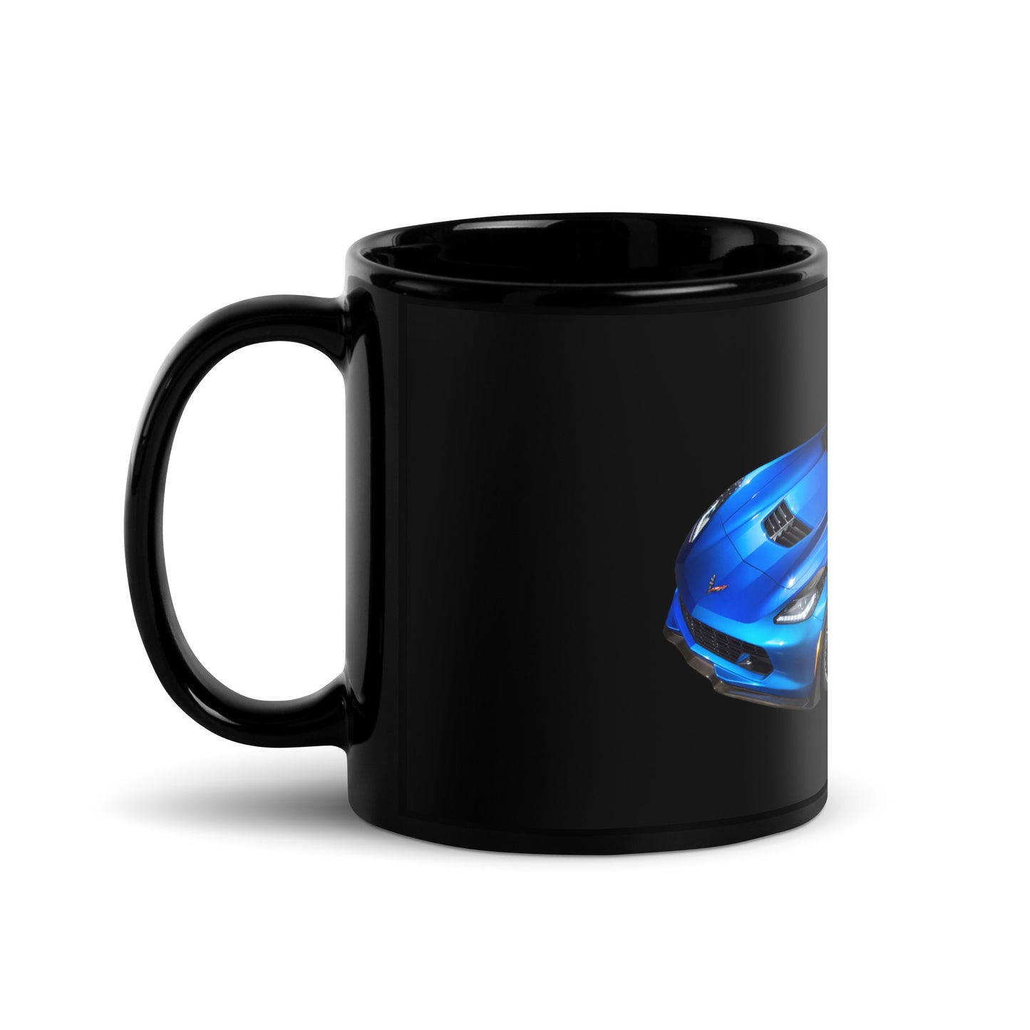 Corvette Black Glossy Mug
