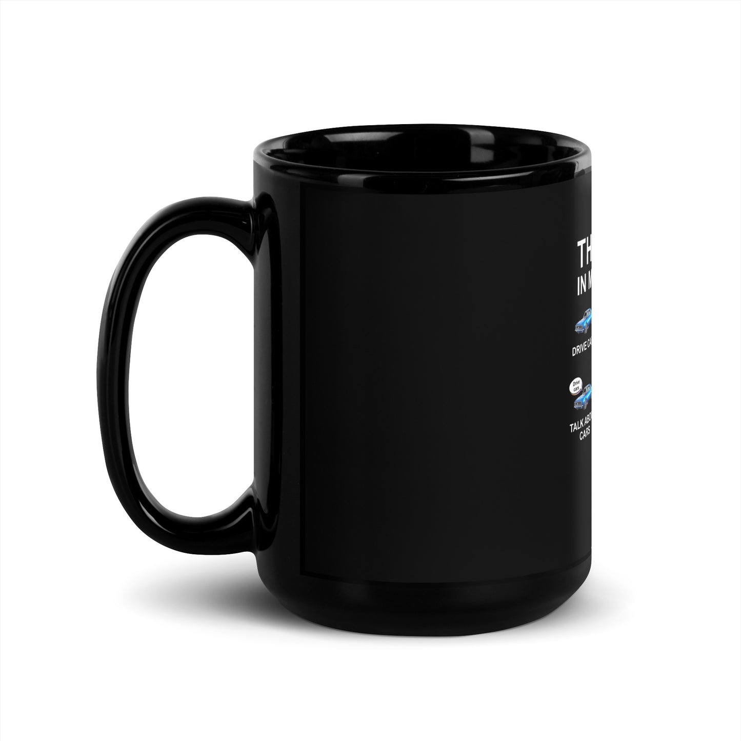 10 Things I Do On My Spare Time Black Glossy Mug