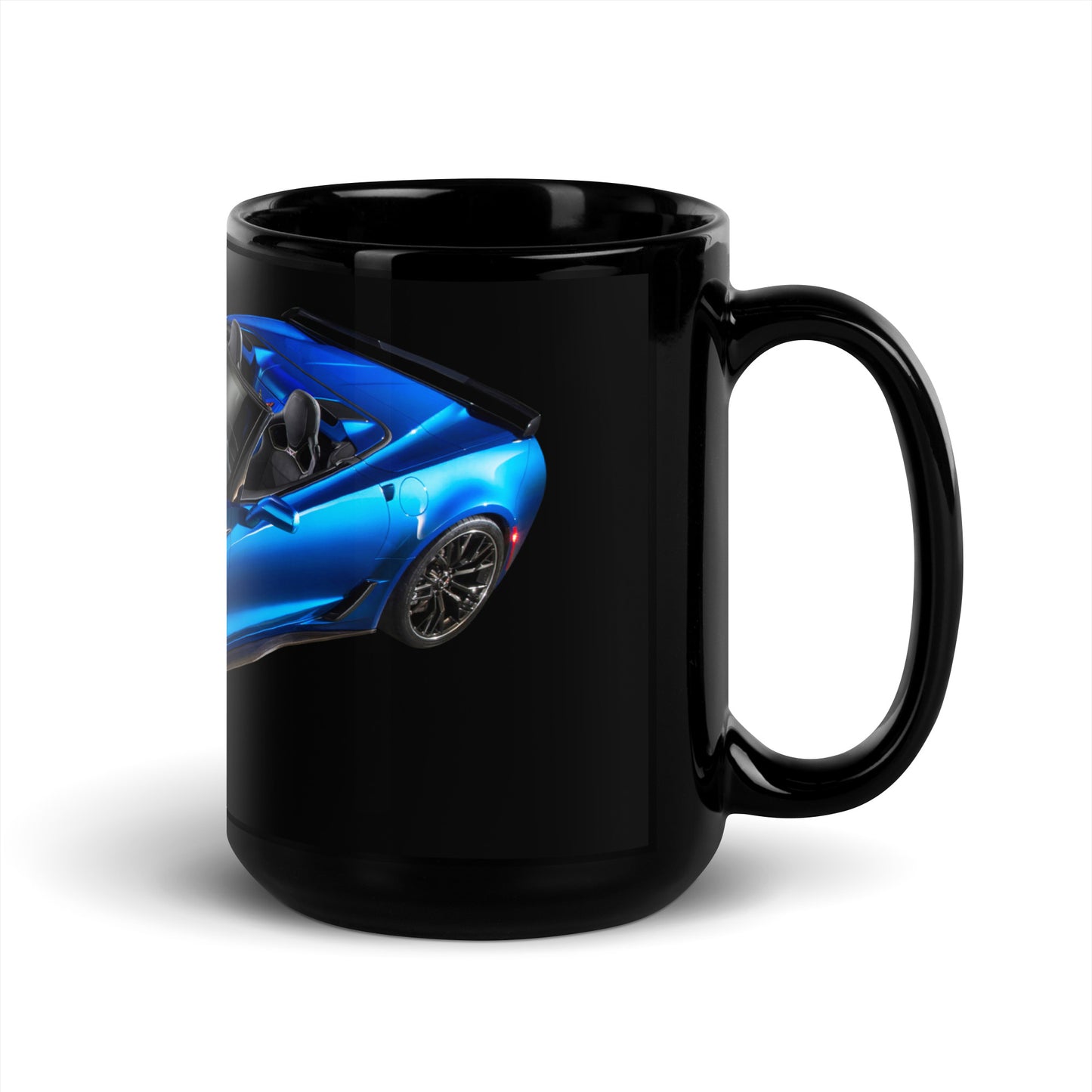 Corvette Black Glossy Mug