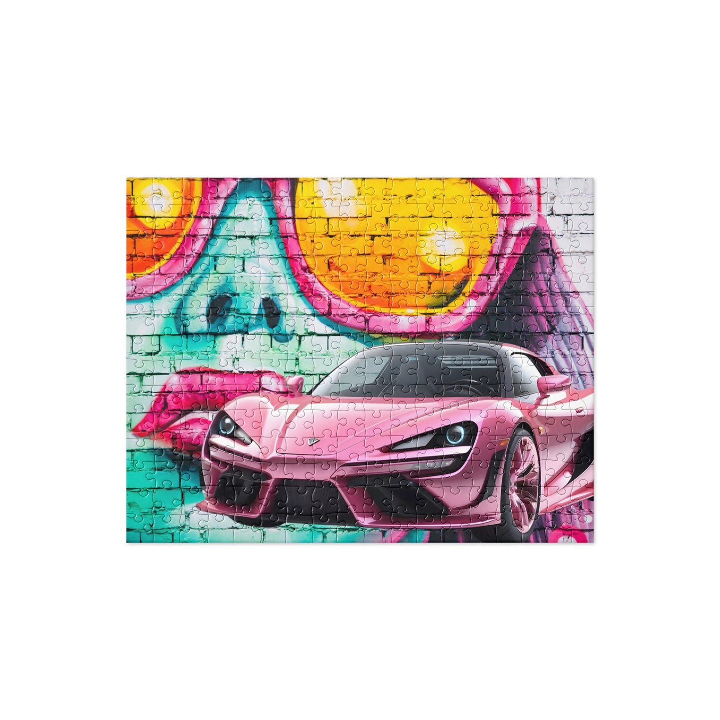 Pink Exotic Car Jigsaw puzzle