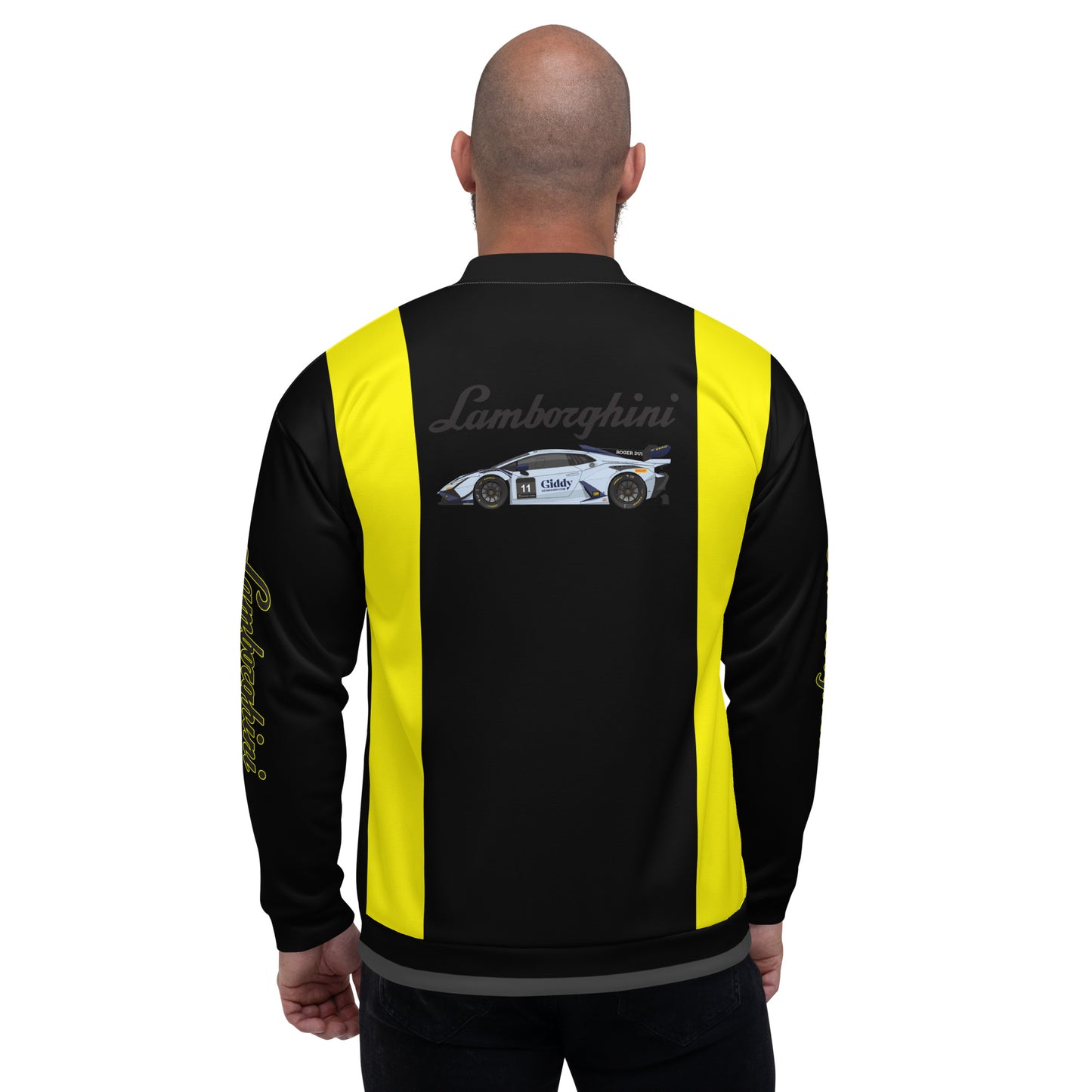 Lamborghini Race Car Unisex Bomber Jacket