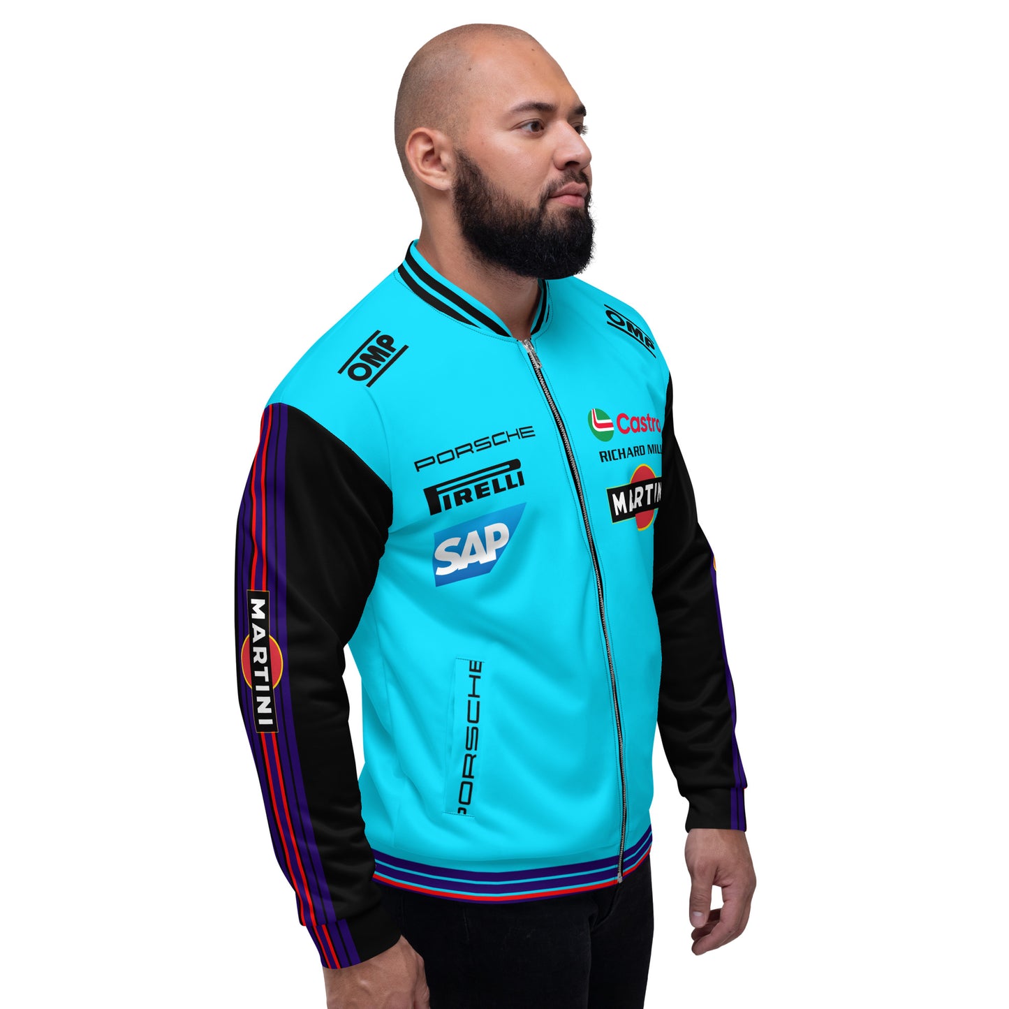 Martini Porsche Unisex Bomber Jacket