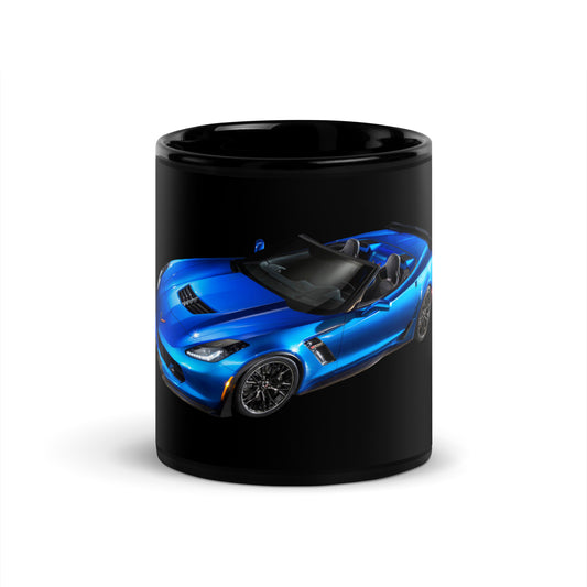 Corvette Black Glossy Mug
