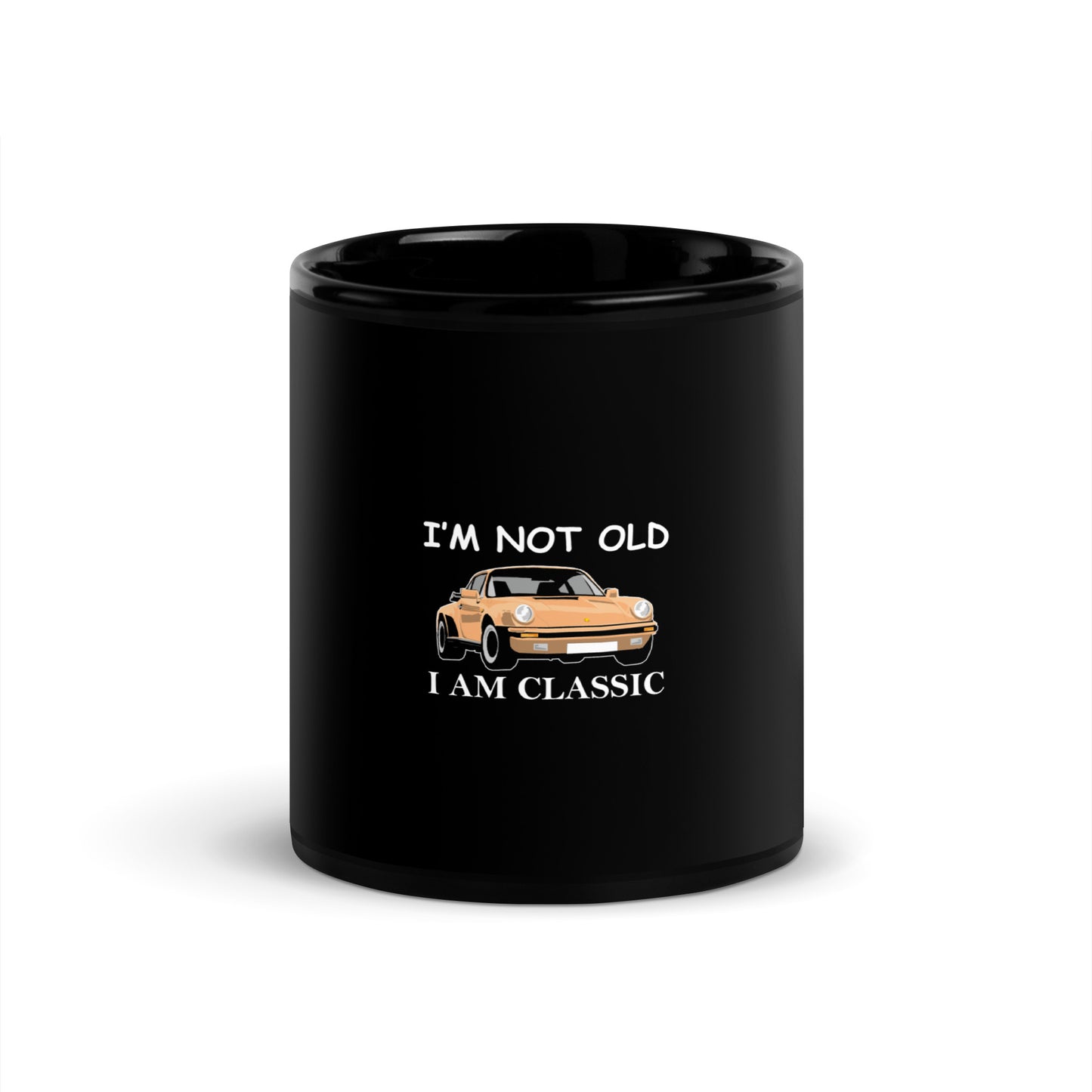 Porsche Black Glossy Mug
