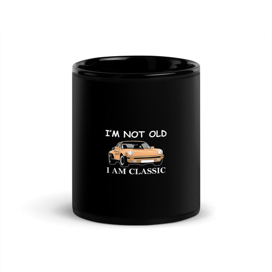 Porsche Black Glossy Mug