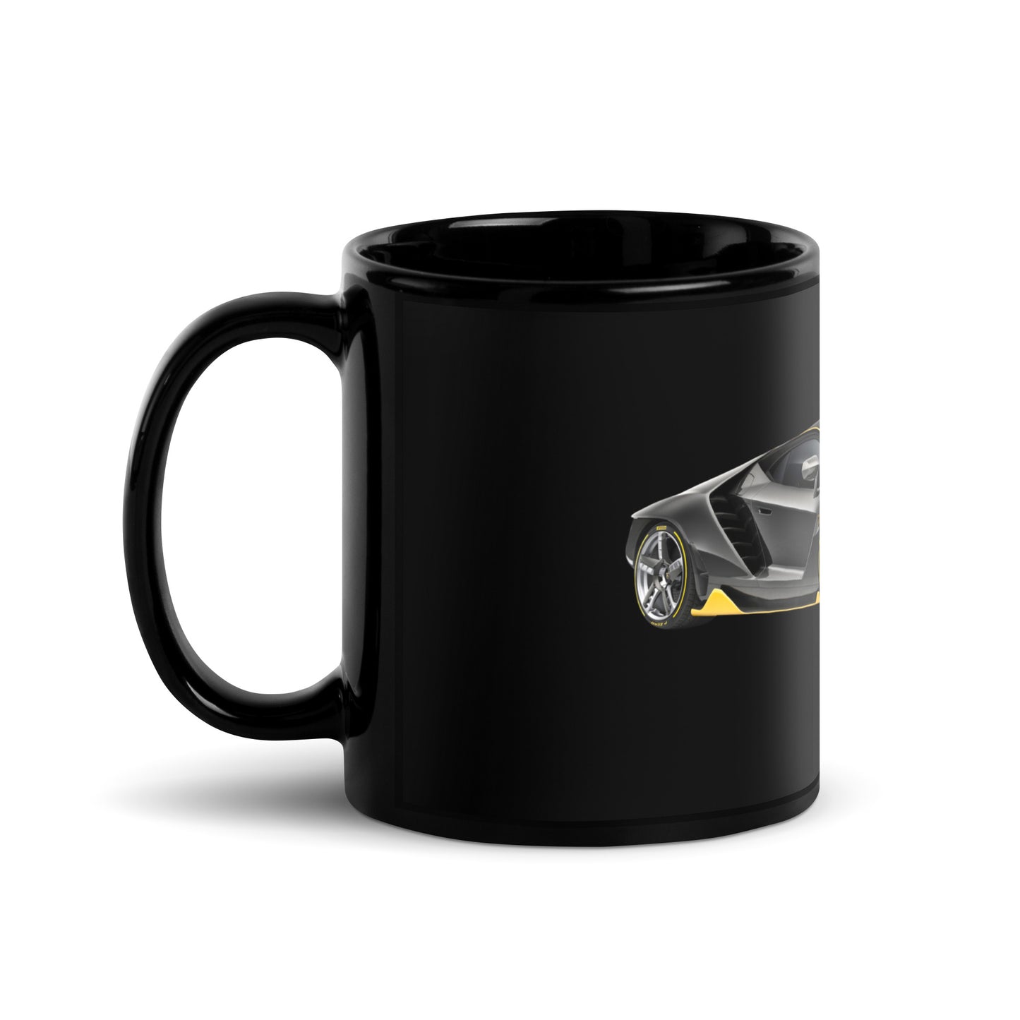Lamborghini Black Glossy Mug