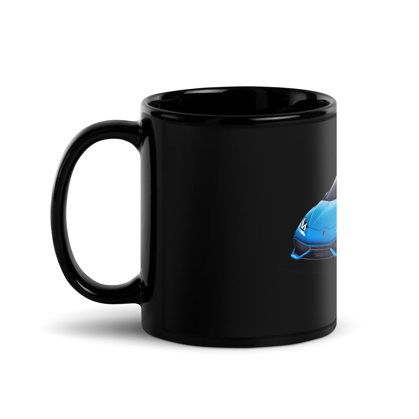 Lamborghini Black Glossy Mug