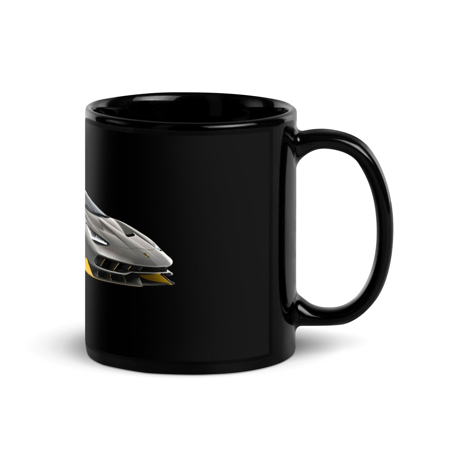 Lamborghini Black Glossy Mug