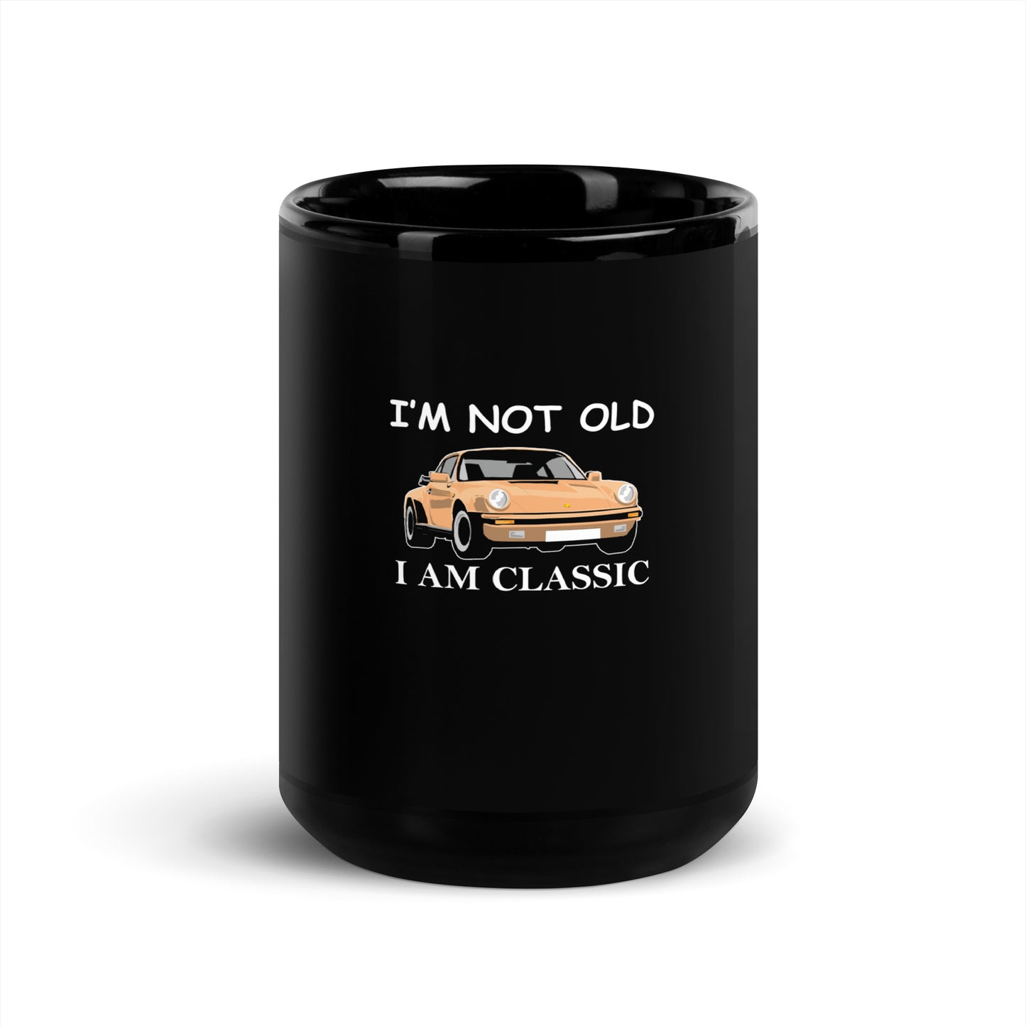 Porsche Black Glossy Mug