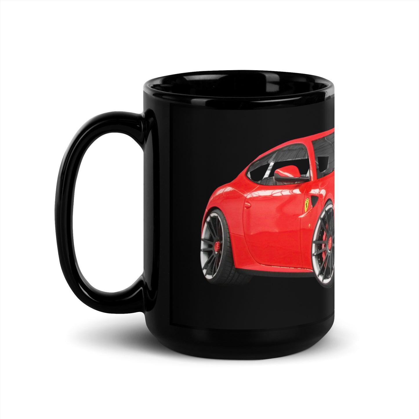 Ferrari Black Glossy Mug