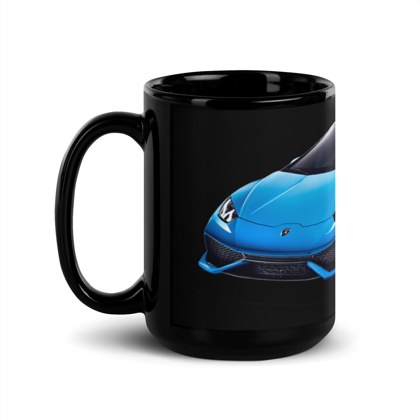 Lamborghini Black Glossy Mug