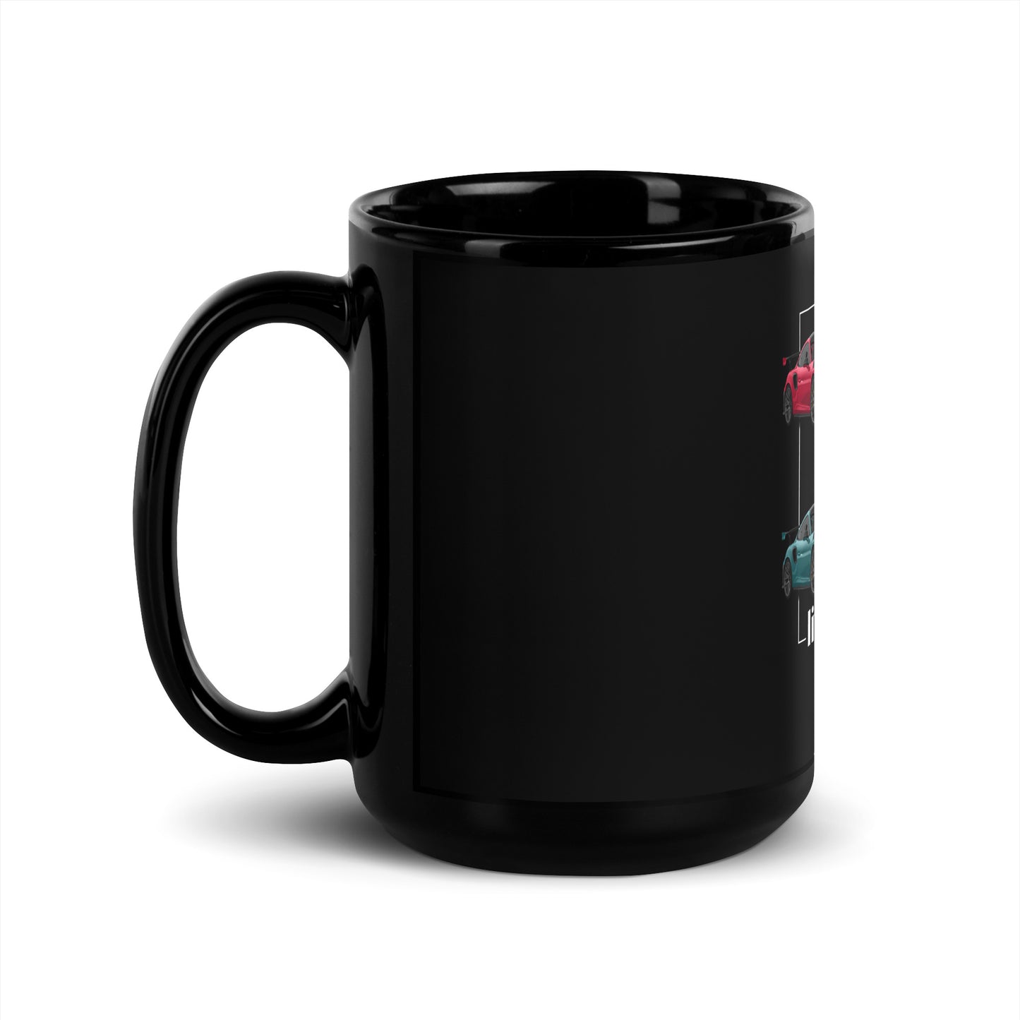 Porsche Black Glossy Mug