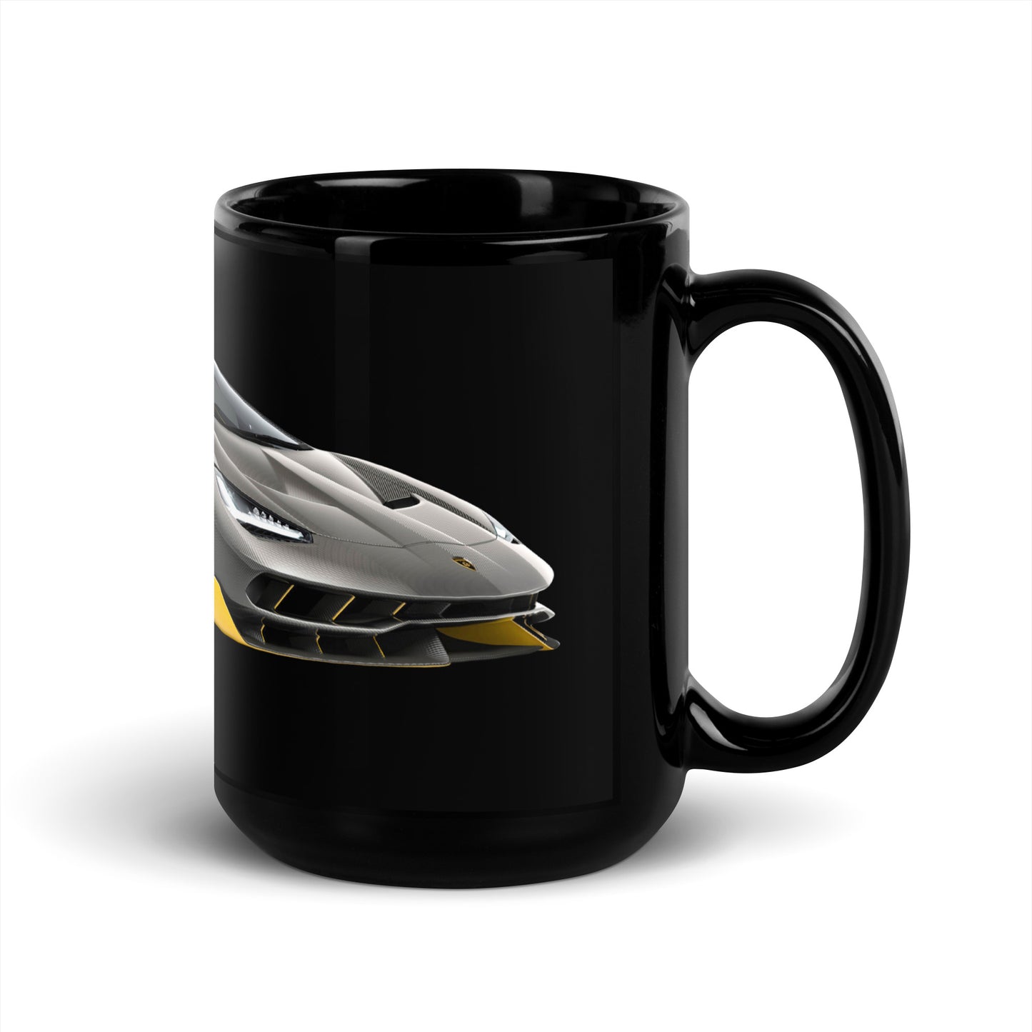 Lamborghini Black Glossy Mug