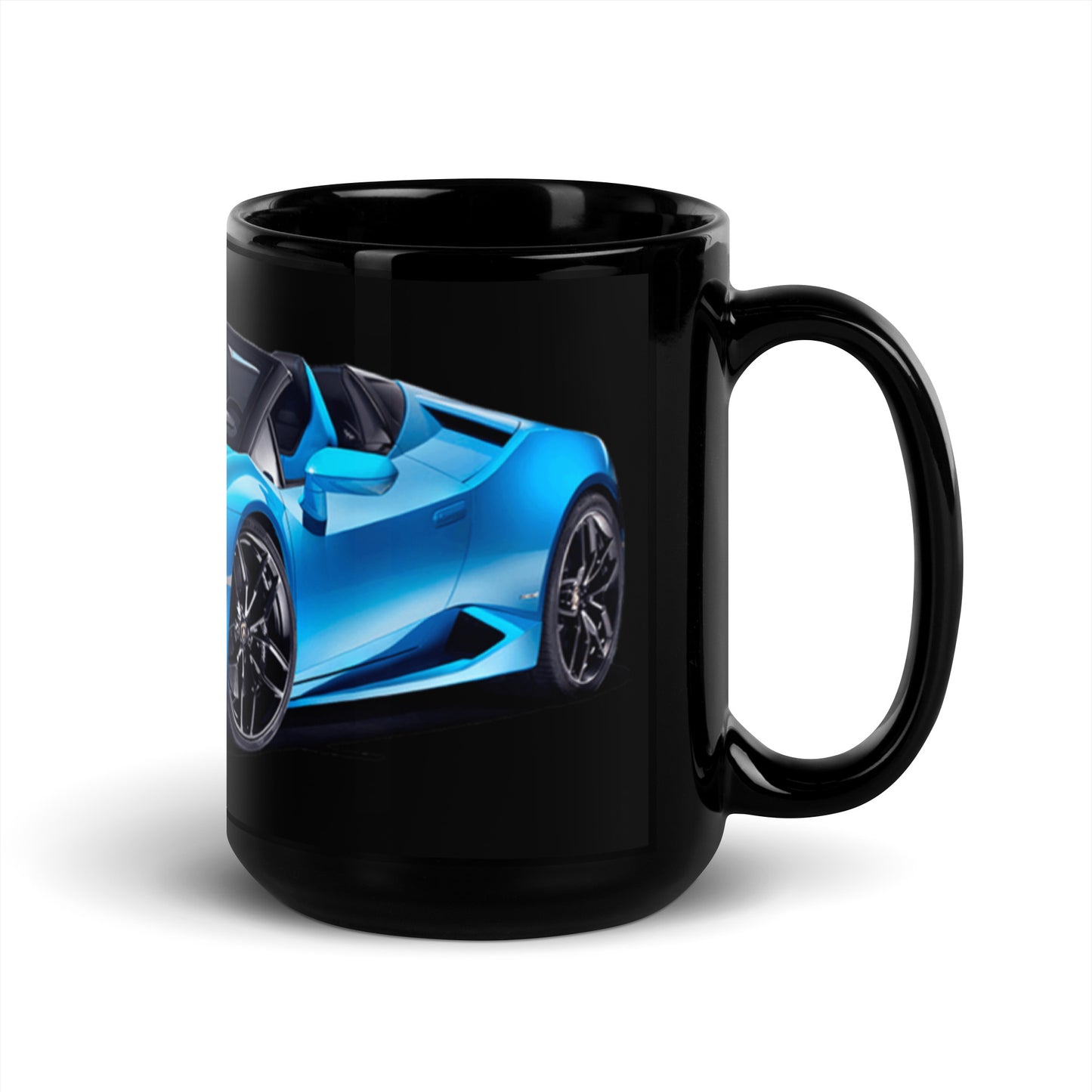Lamborghini Black Glossy Mug