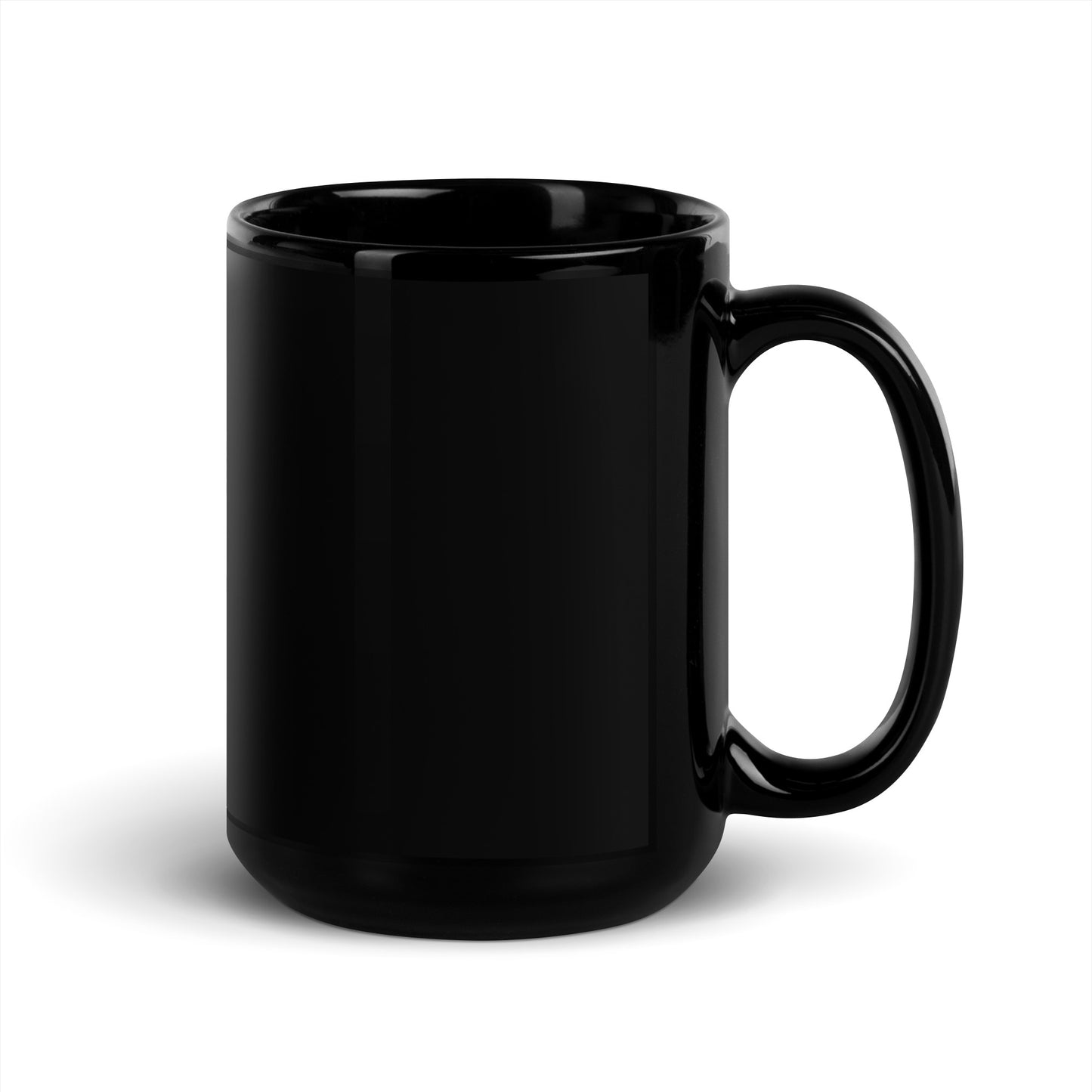 Car Makes Me Happy Black Glossy Mug