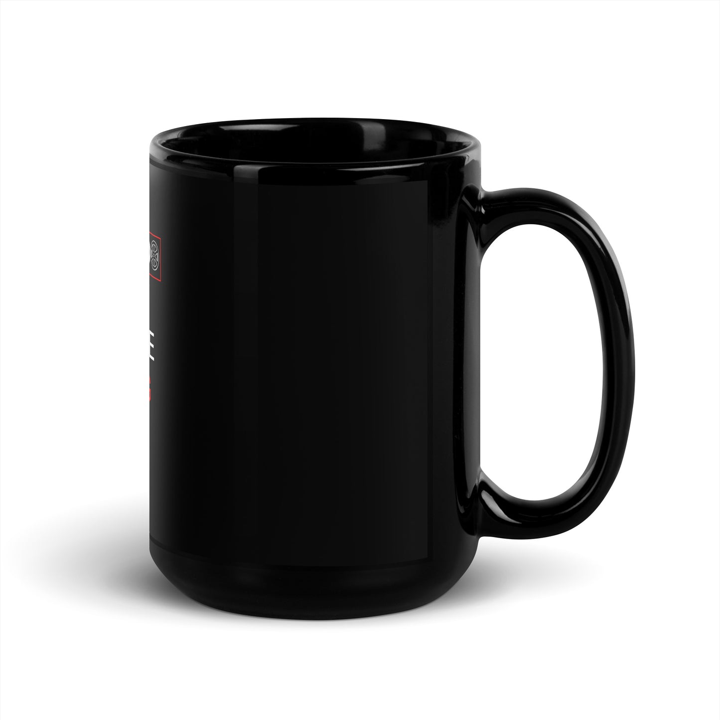 Life is Too Short Black Glossy Mug