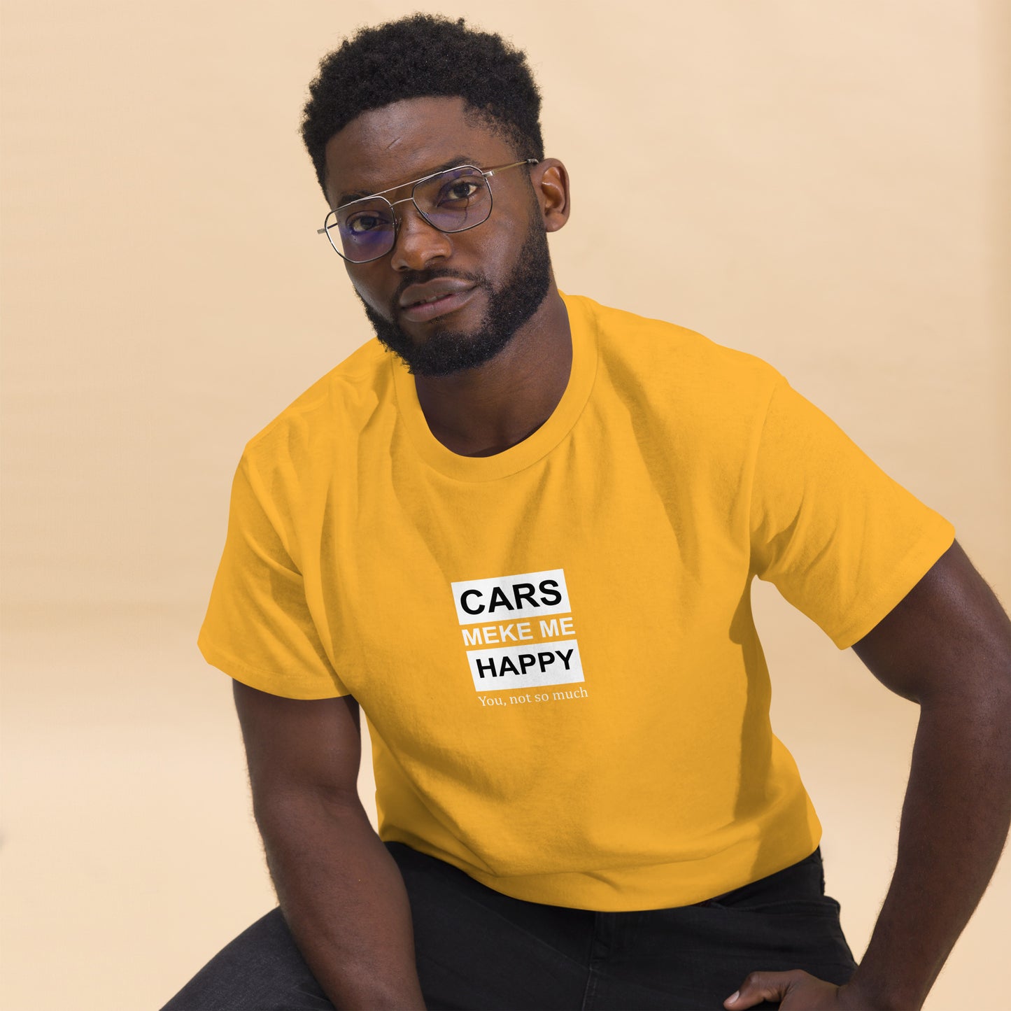 Car Make Me Happy Men's classic tee