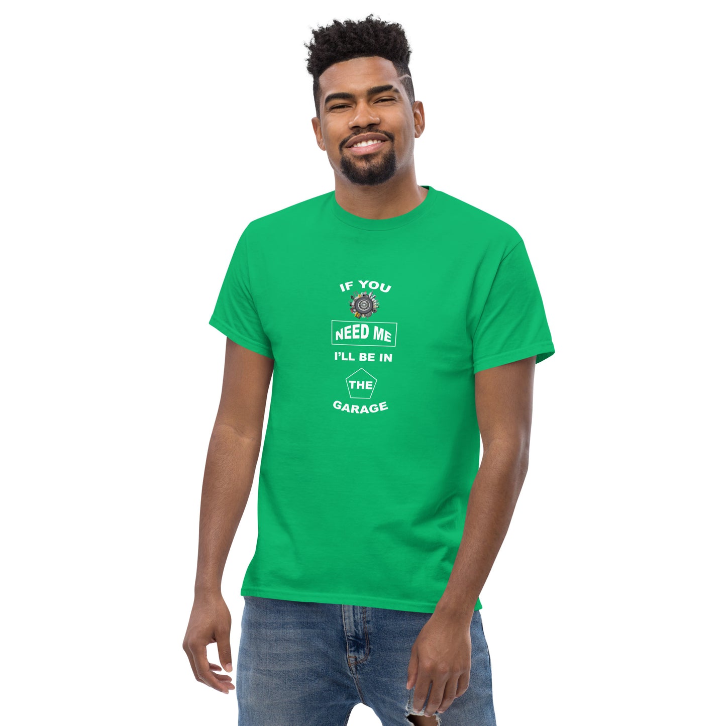 I Be In The Garage Men's classic tee