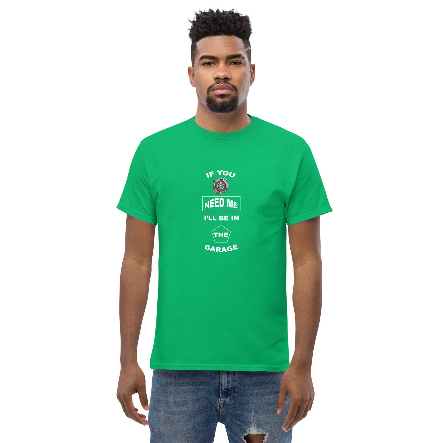 I Be In The Garage Men's classic tee