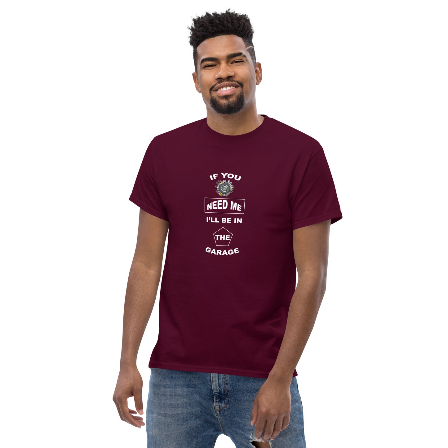 I Be In The Garage Men's classic tee