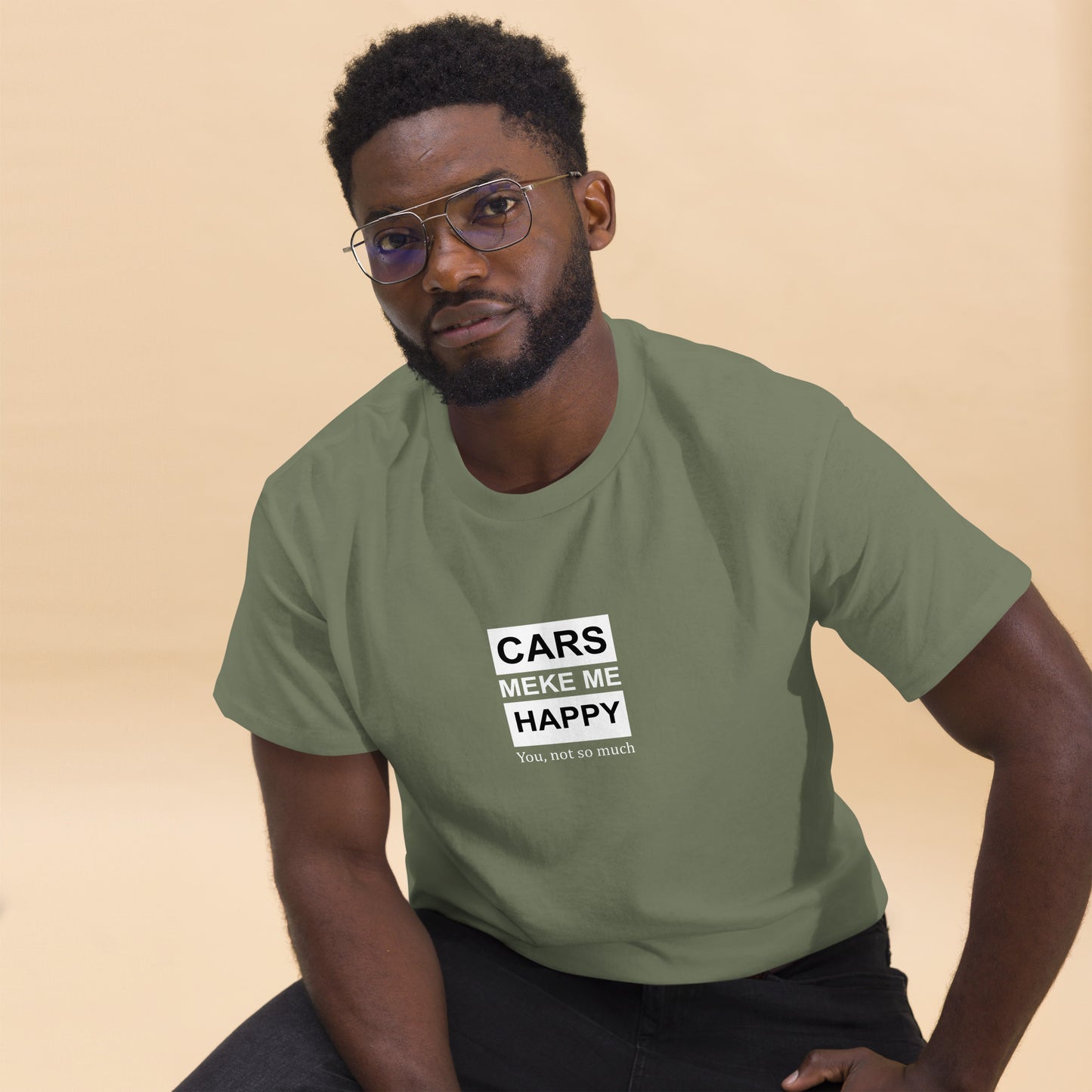 Car Make Me Happy Men's classic tee