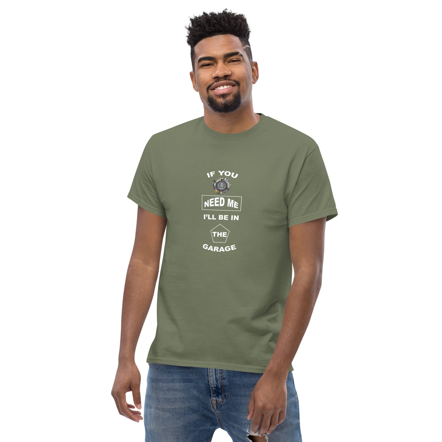 I Be In The Garage Men's classic tee