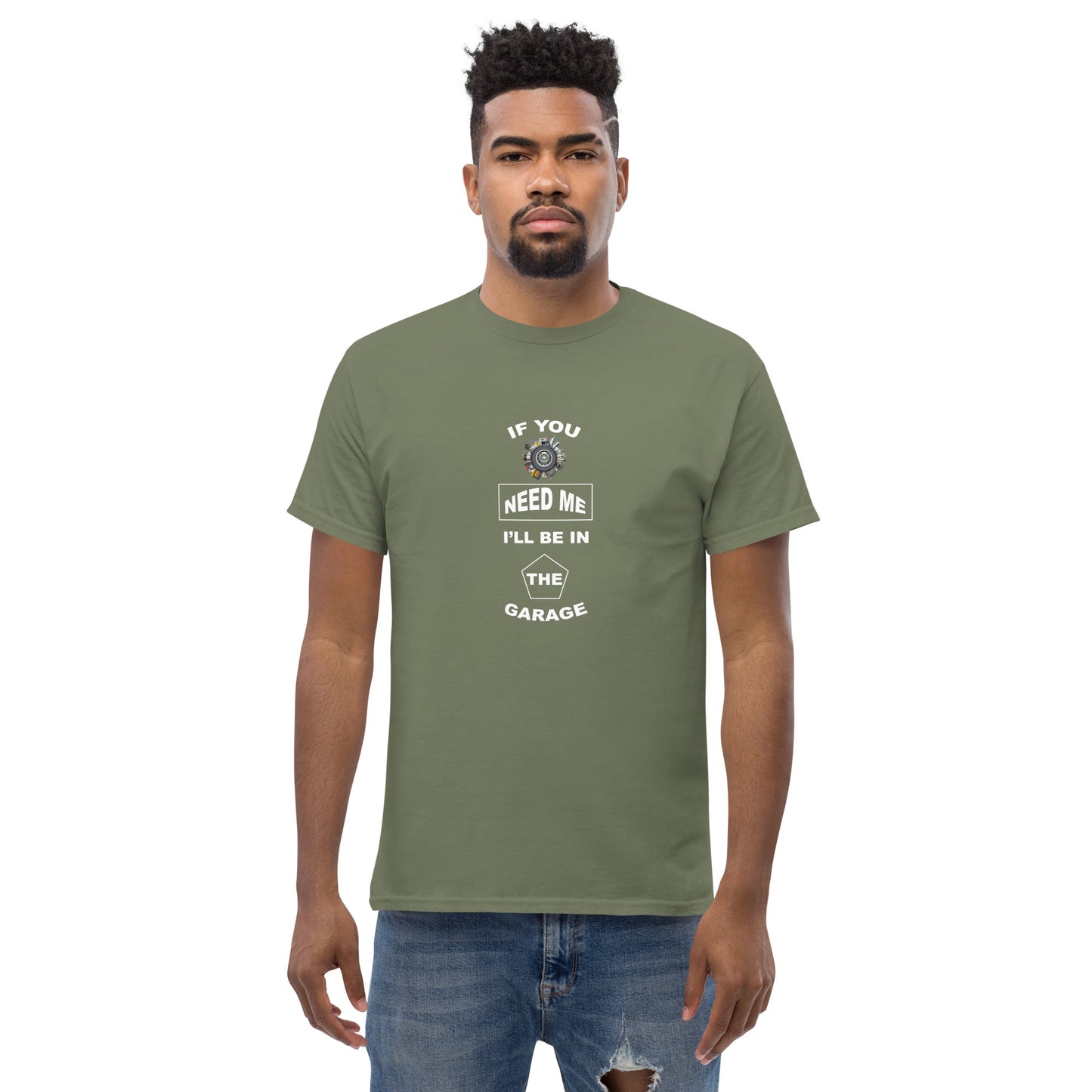 I Be In The Garage Men's classic tee