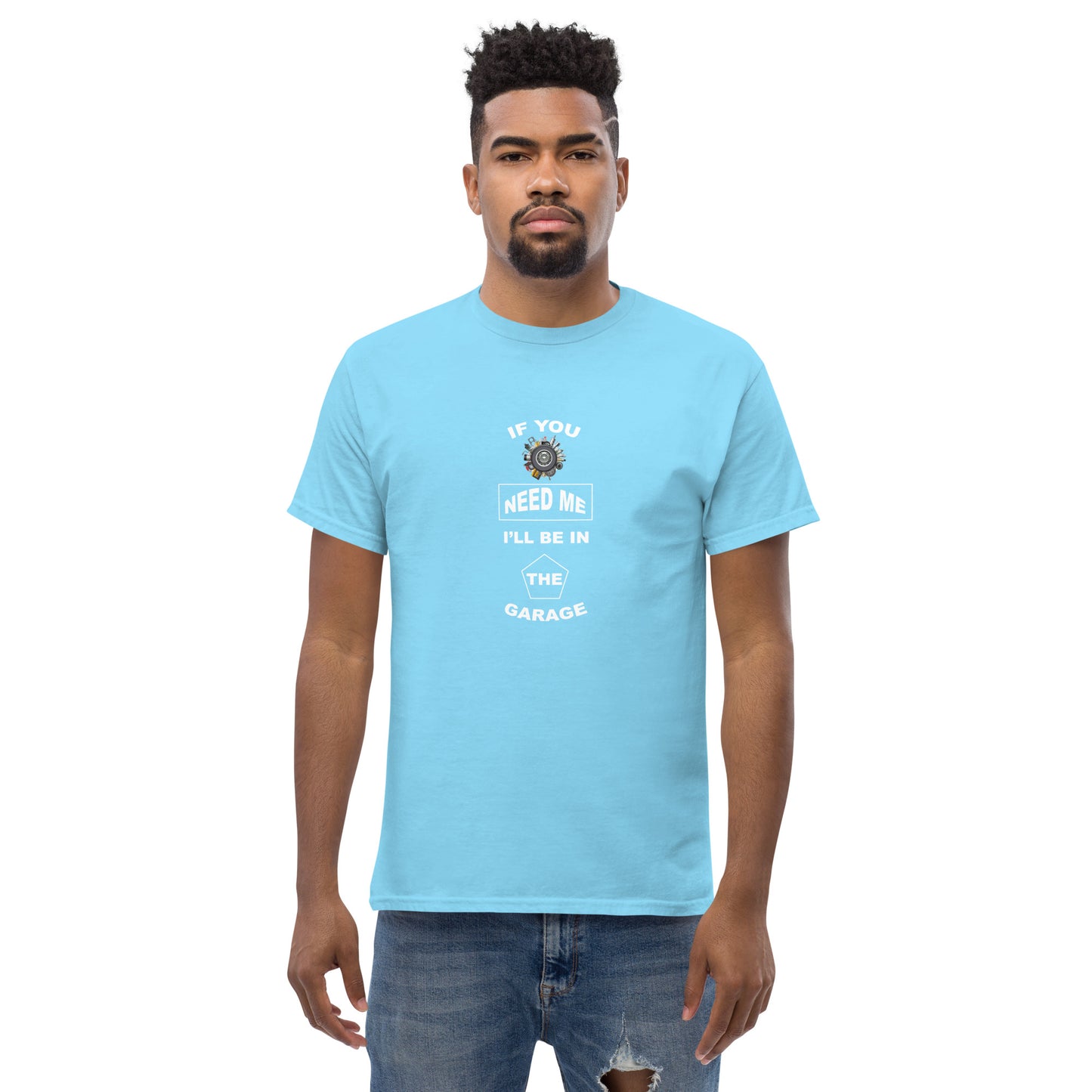 I Be In The Garage Men's classic tee