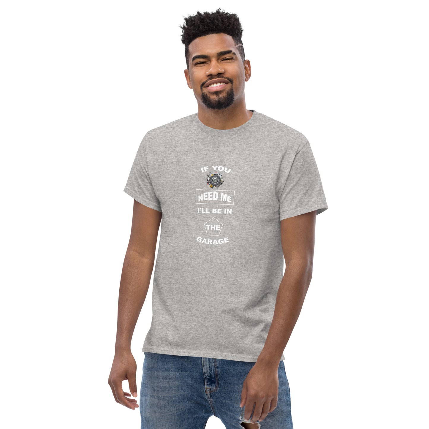 I Be In The Garage Men's classic tee