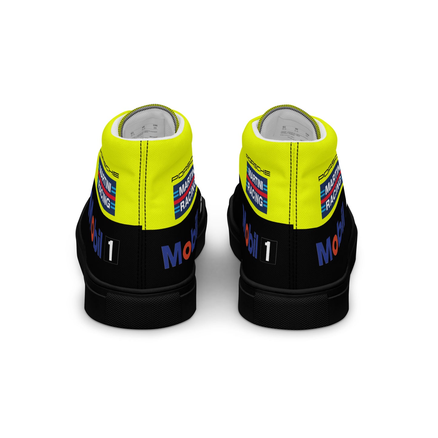 Porsche Race Car Men’s high top canvas shoes