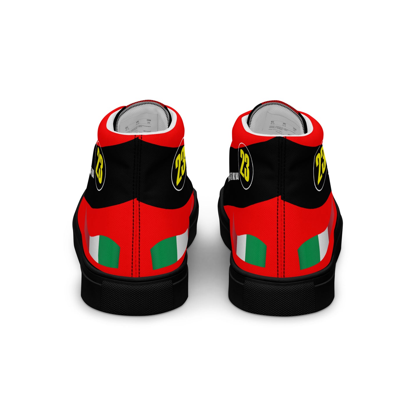 Race Car 23 Men’s high top canvas shoes