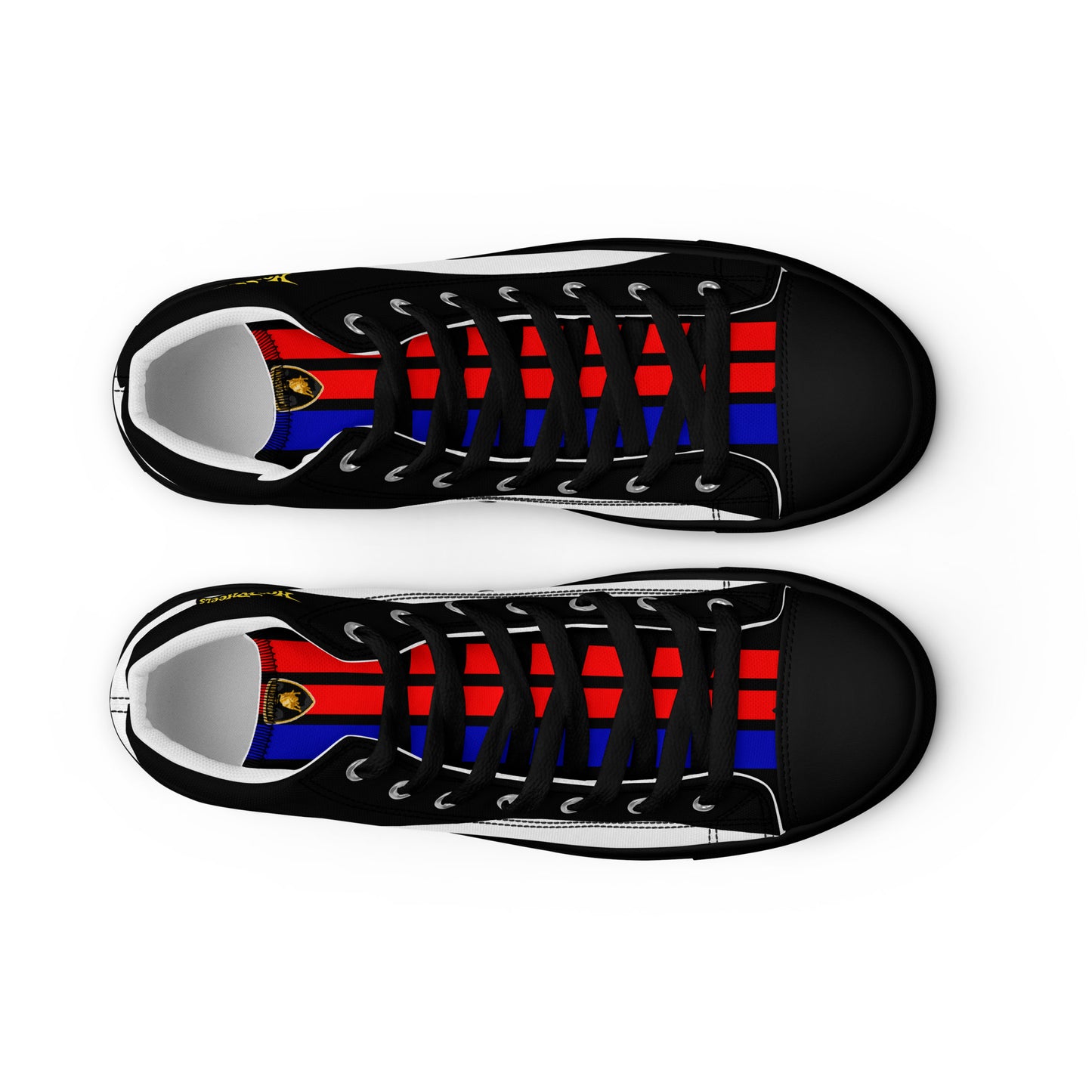 Lamborghini Race Car Men’s high top canvas shoes