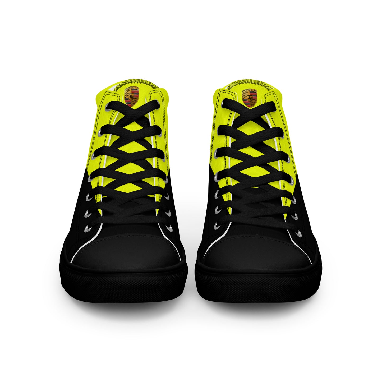 Porsche Race Car Men’s high top canvas shoes