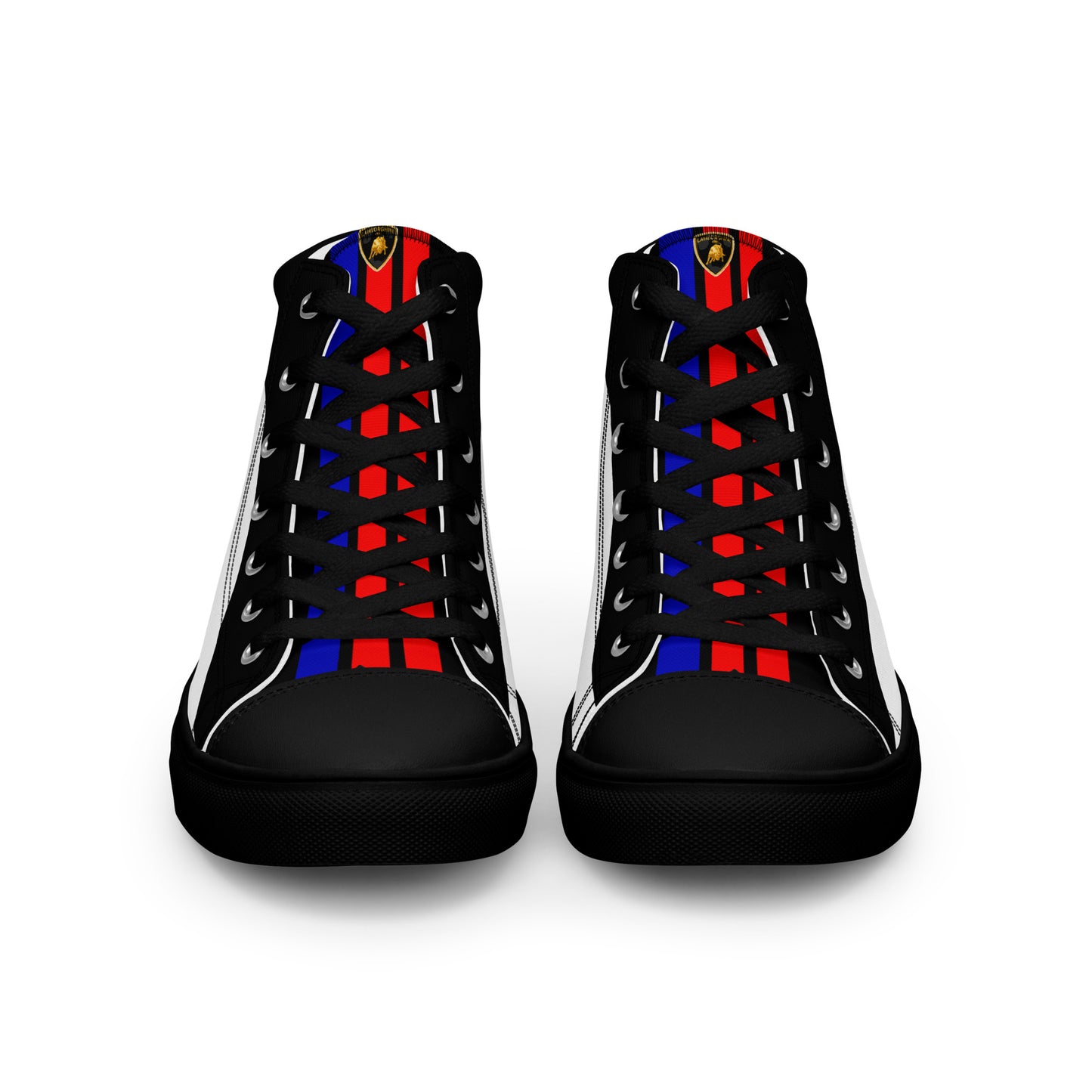 Lamborghini Race Car Men’s high top canvas shoes