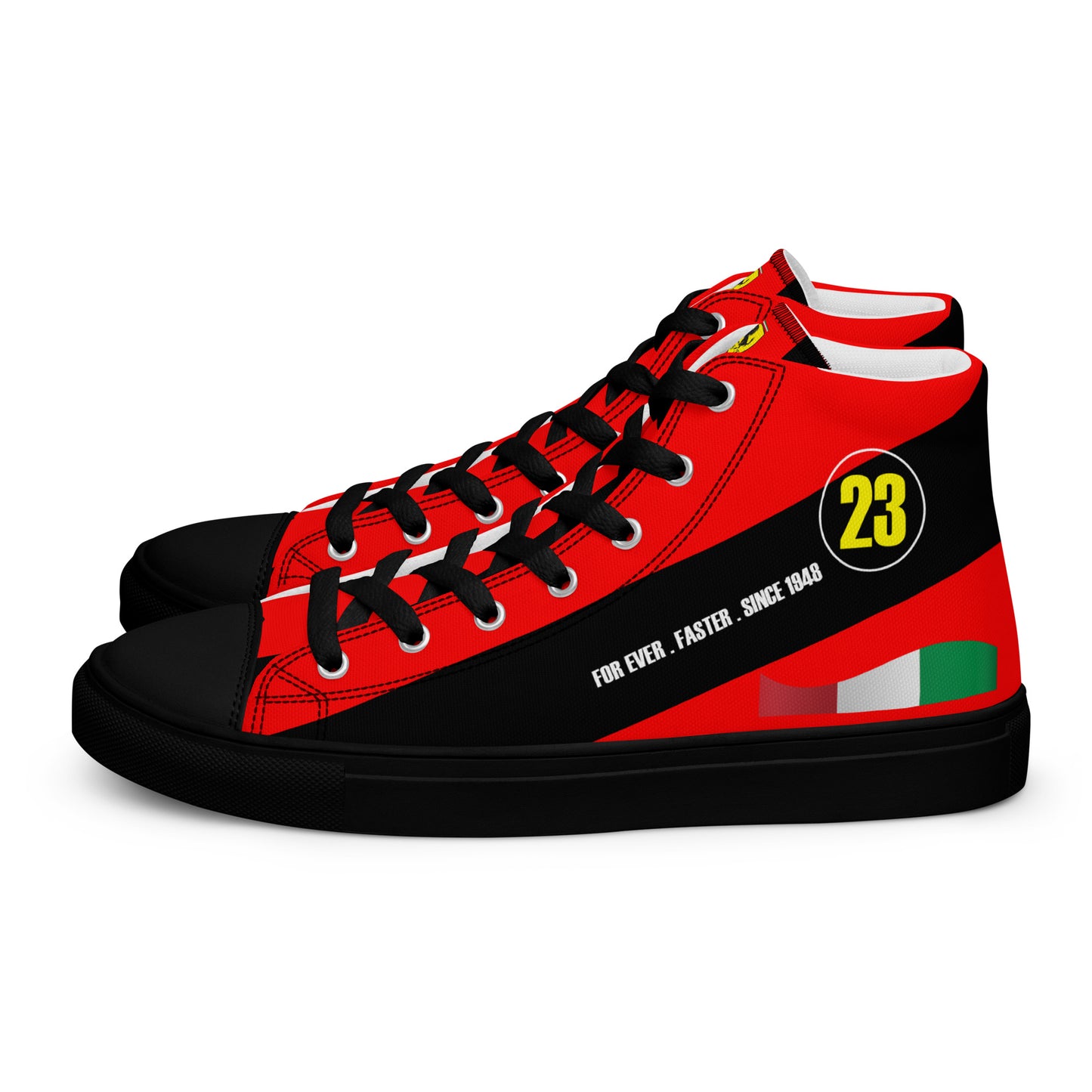 Race Car 23 Men’s high top canvas shoes