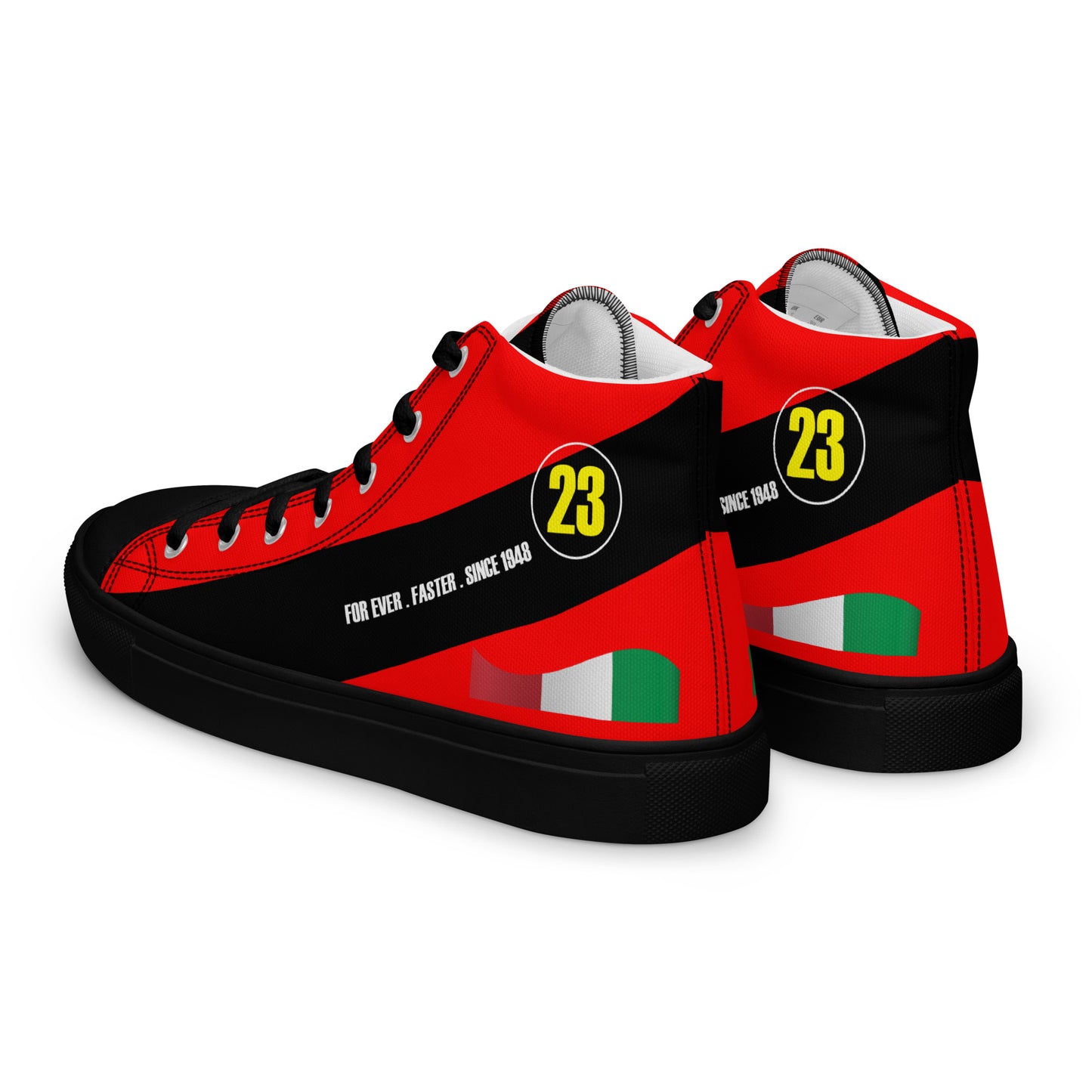 Race Car 23 Men’s high top canvas shoes