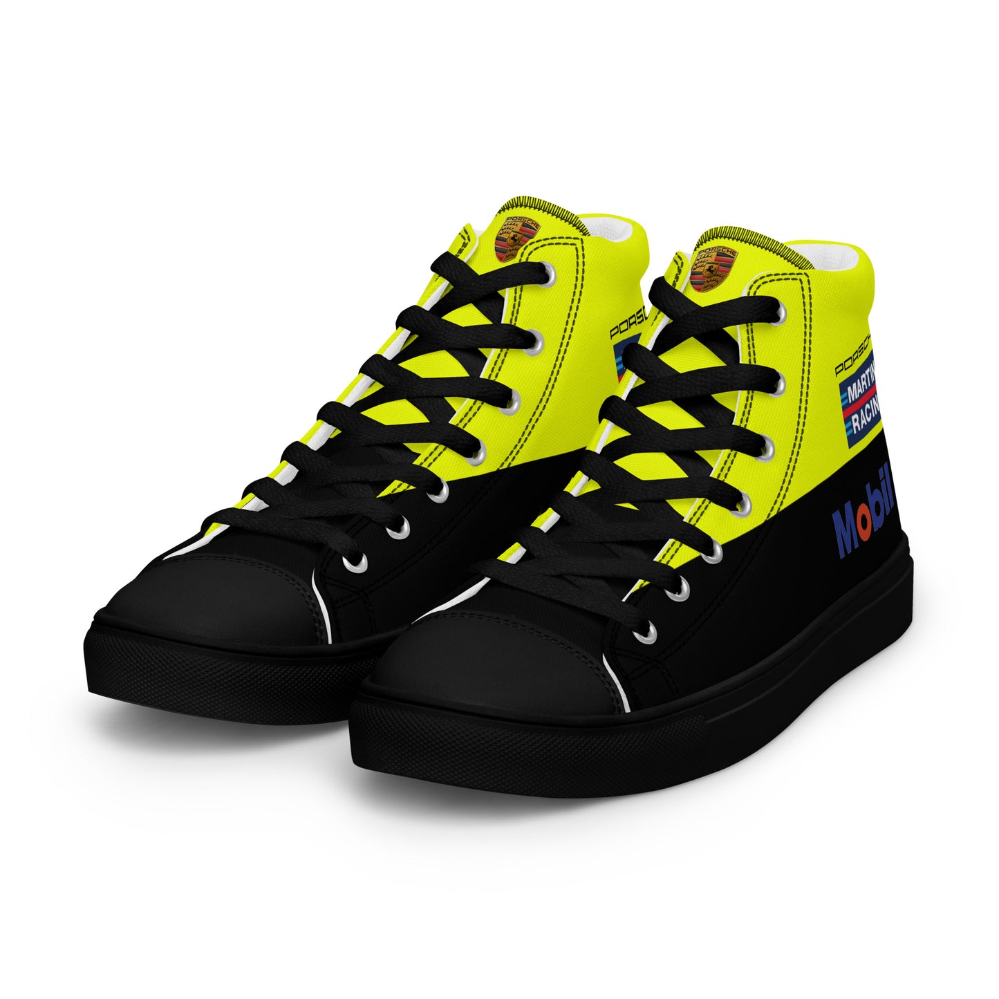 Porsche Race Car Men’s high top canvas shoes