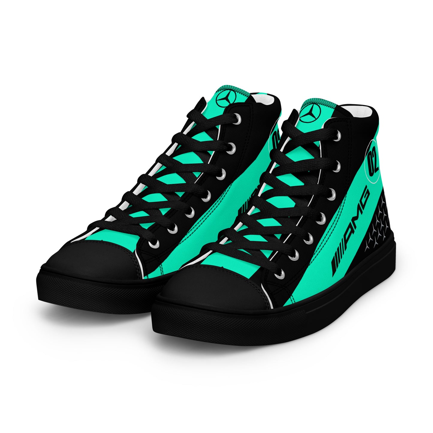 Mercedes AMG Men’s high top canvas shoes