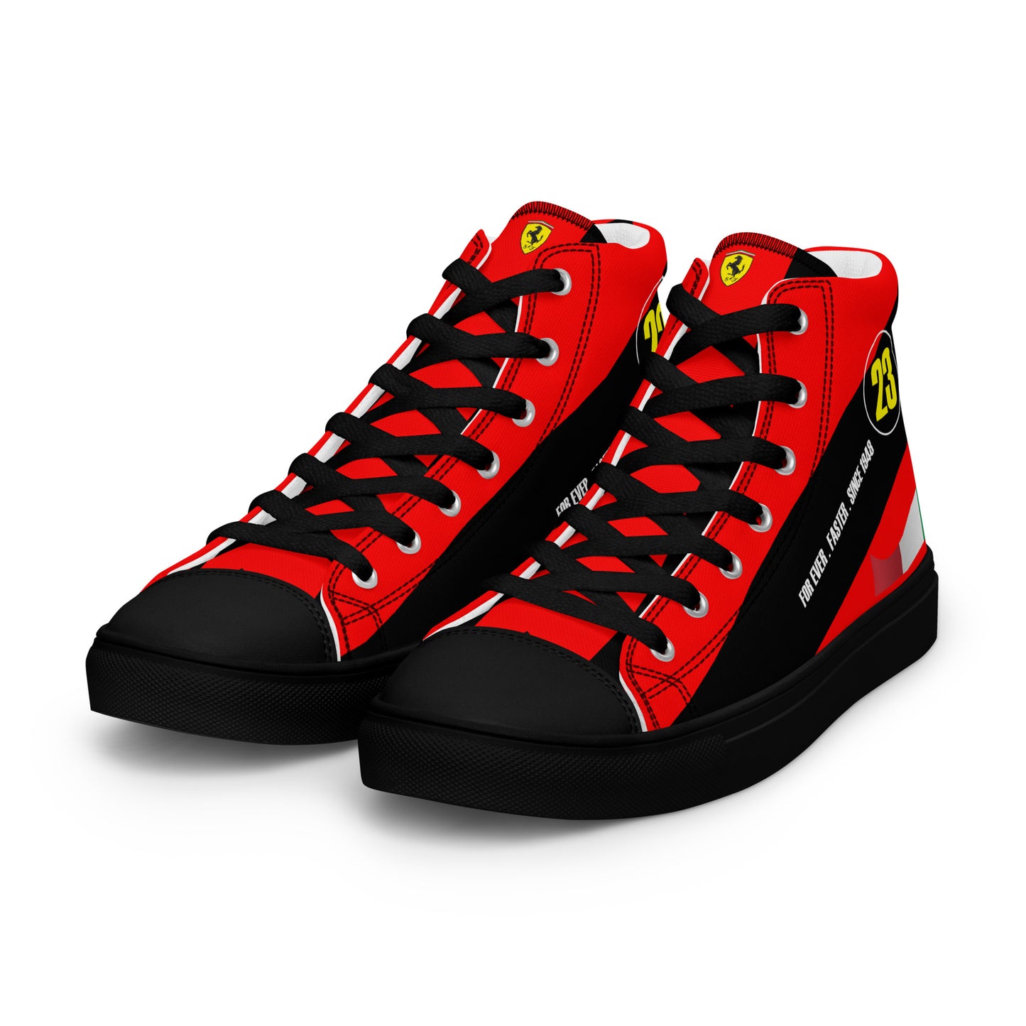 Race Car 23 Men’s high top canvas shoes