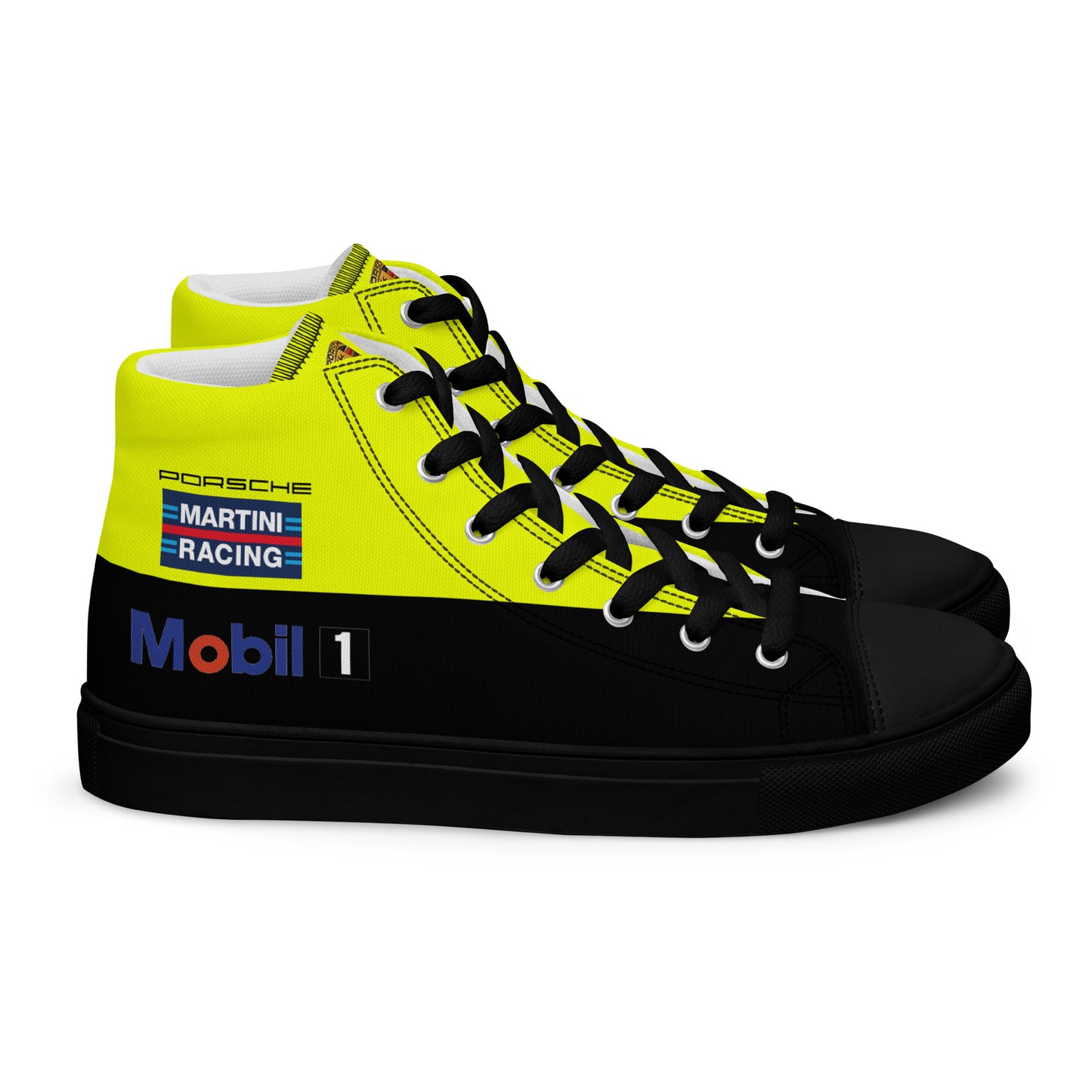Porsche Race Car Men’s high top canvas shoes