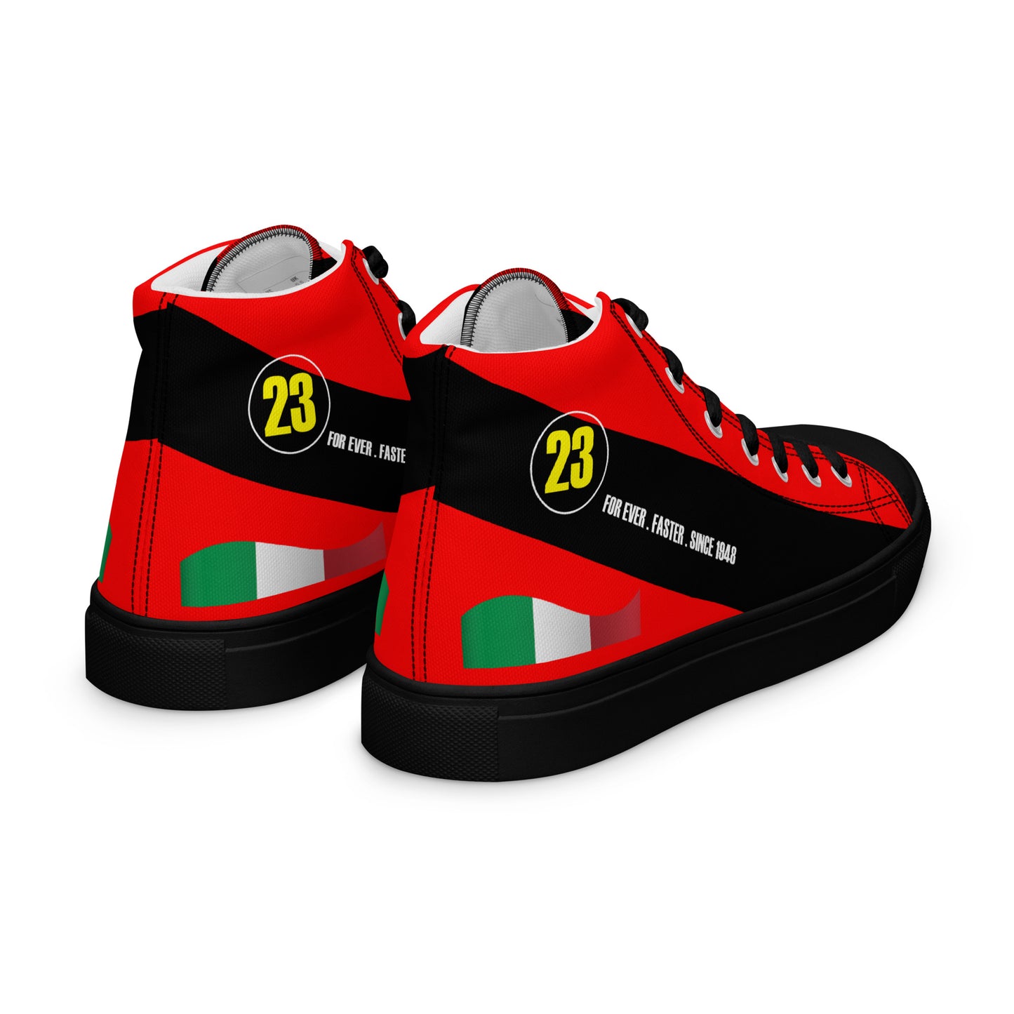 Race Car 23 Men’s high top canvas shoes