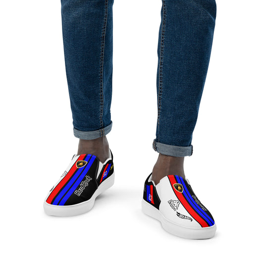 Lamborghini Men’s slip-on canvas shoes
