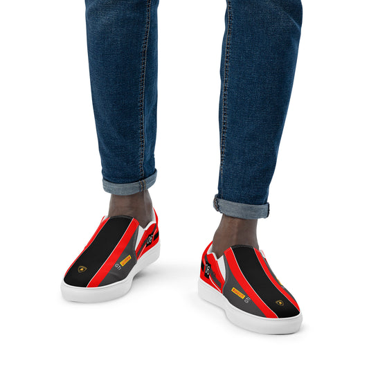 Lamborghini Race Car Men’s slip-on canvas shoes