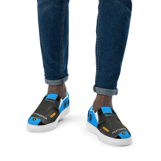 Lamborghini Race Car Men’s slip-on canvas shoes