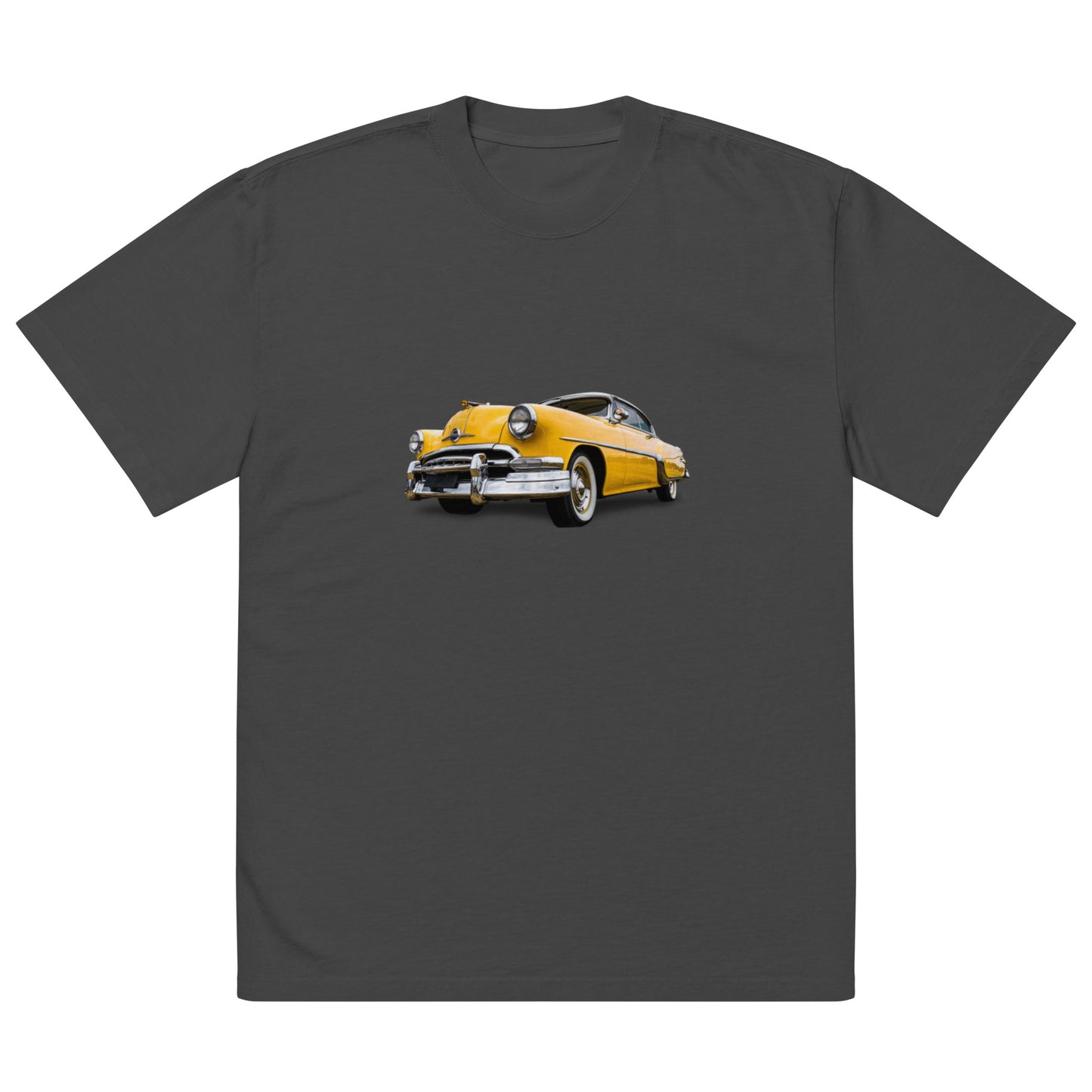 Old School Car Oversized faded t-shirt