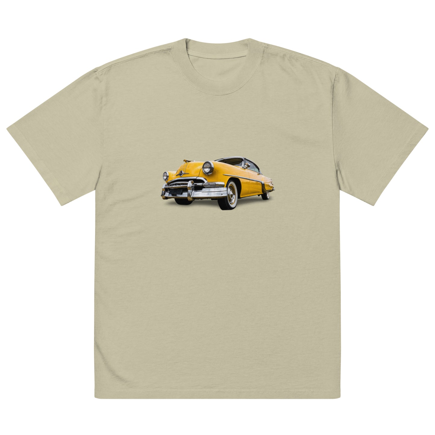 Old School Car Oversized faded t-shirt
