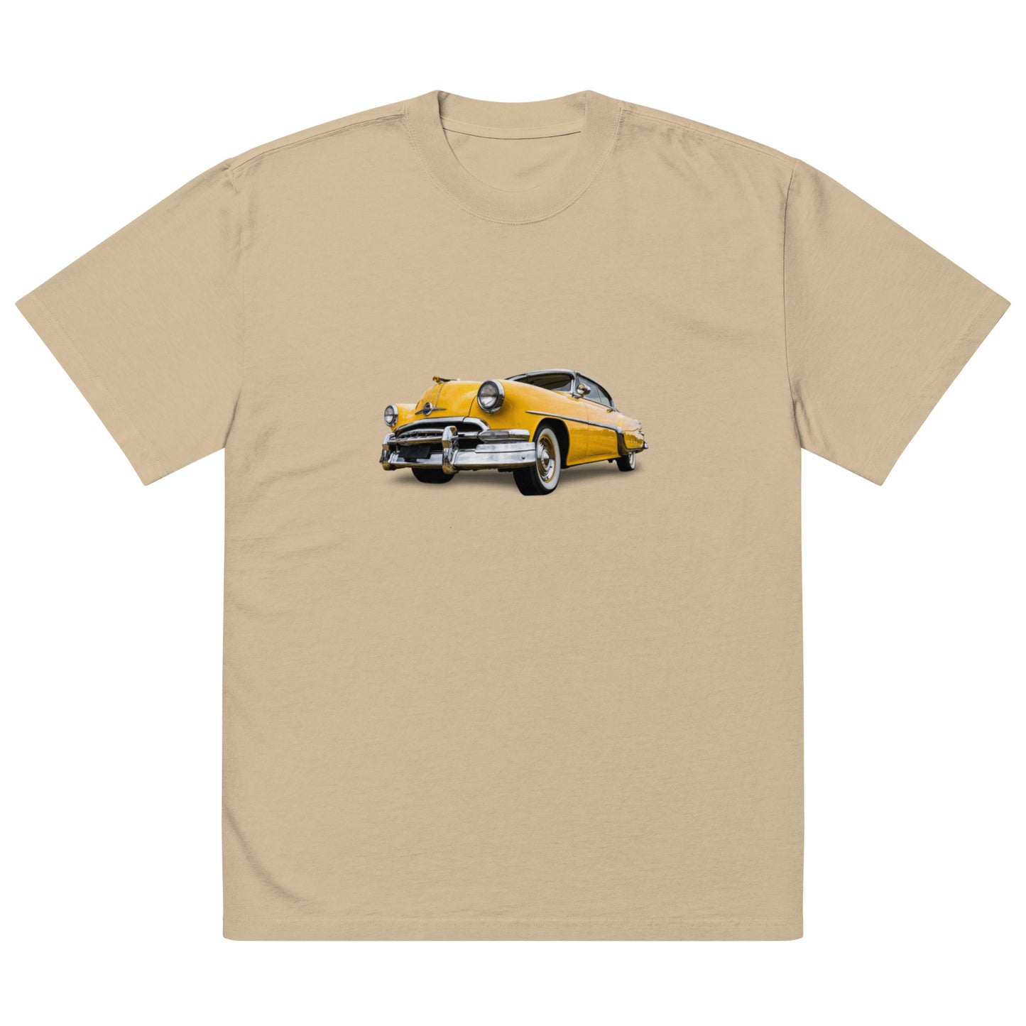 Old School Car Oversized faded t-shirt