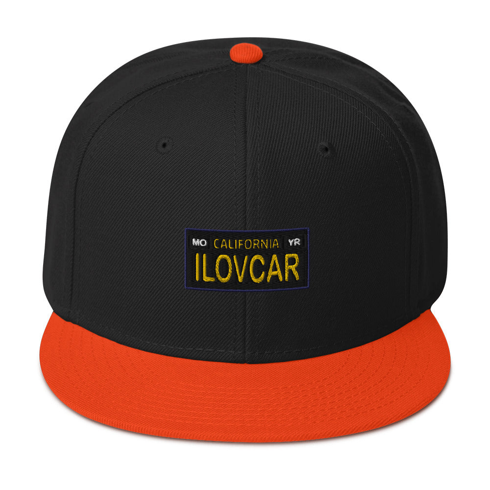 I LUV CAR Snapback Hat