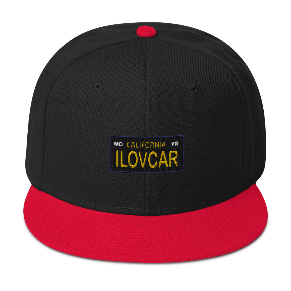I LUV CAR Snapback Hat