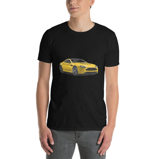 Yellow Aston Martin Short-Sleeve Unisex T-Shirt